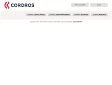 Tablet Screenshot of cordros.com